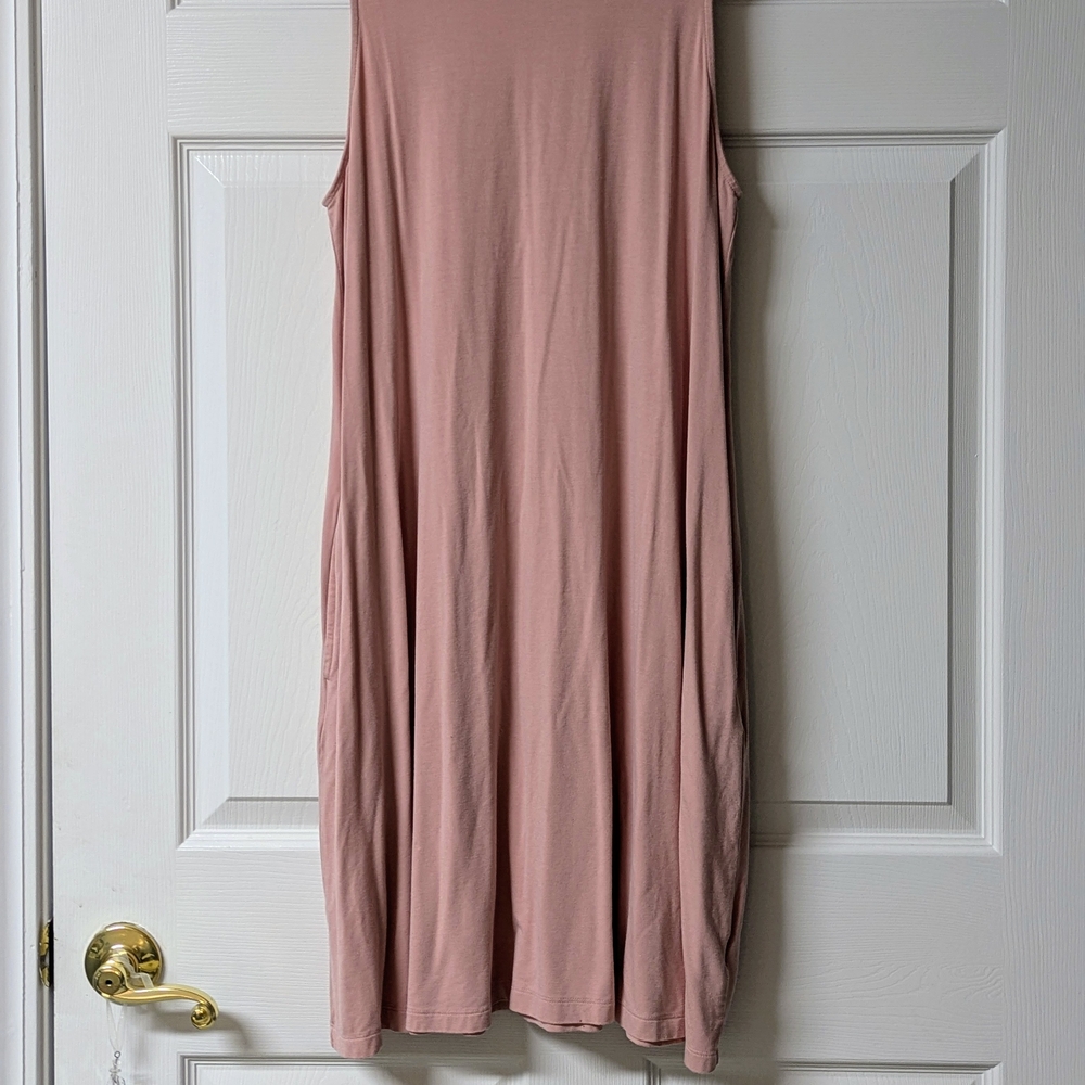 Time and Tru Soft Pink Swing Dress With Hidden Pockets - Picture 4 of 8